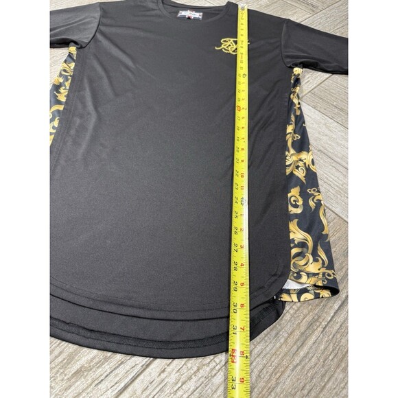 Mens Siksilk Sik Silk T-Shirt Designer Logo Crew Neck Gym Shirt - Picture 5 of 7